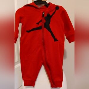 Red JORDAN baby Jumper Sz 3 Months